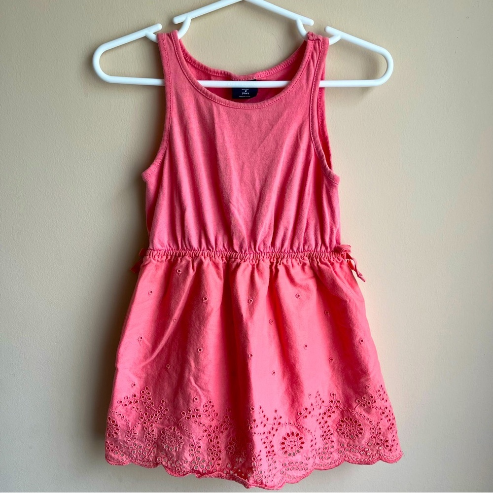GAP Pink Dress with eyelet detailing - Size 2T